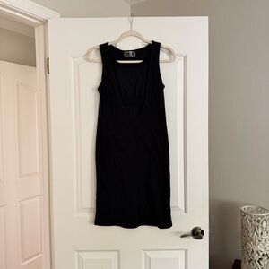 Lime & Vine Black cut-out Sleeveless Midi Dress Sz Sm